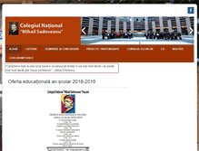 Tablet Screenshot of colegiulsadoveanu.ro